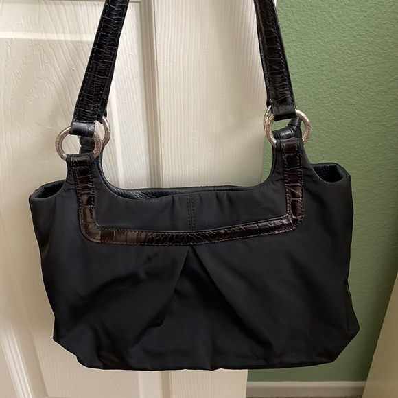 Brighton black handbag with leather trim - Picture 2 of 4